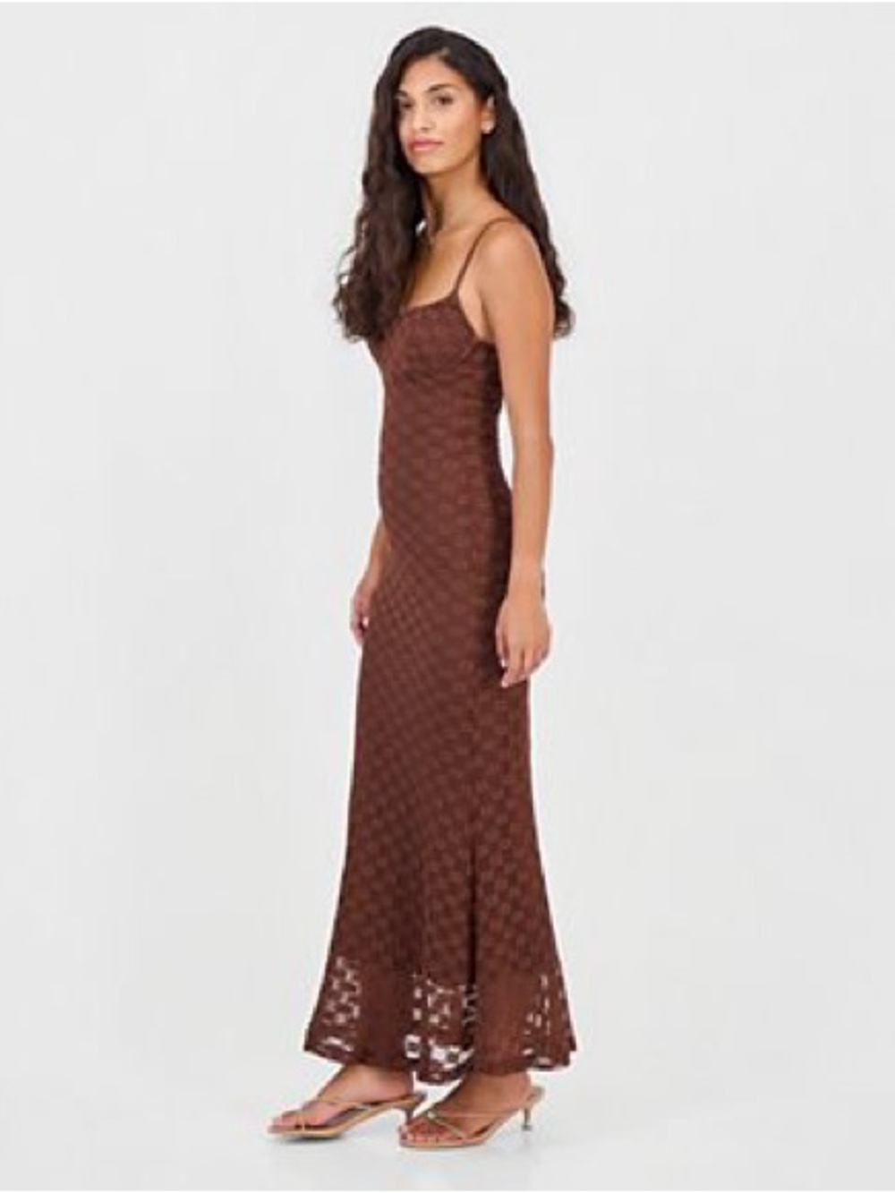 NWT Thirty/Thirty Floral Textured Maxi Slip Gown